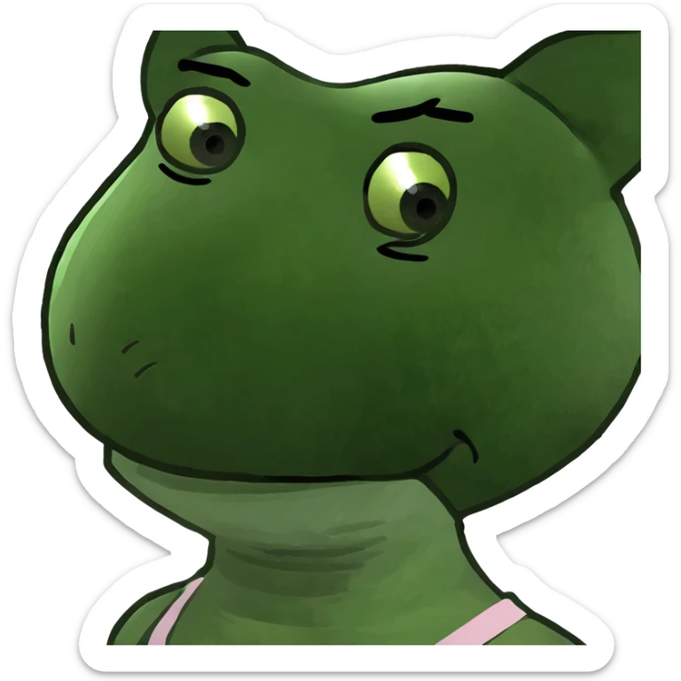 Ballerina cappuccino the ballerina with a cappuccino on her face, don’t ask her head sticker