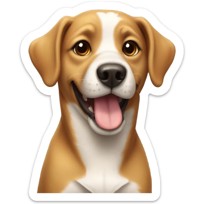 Dog happy sticker