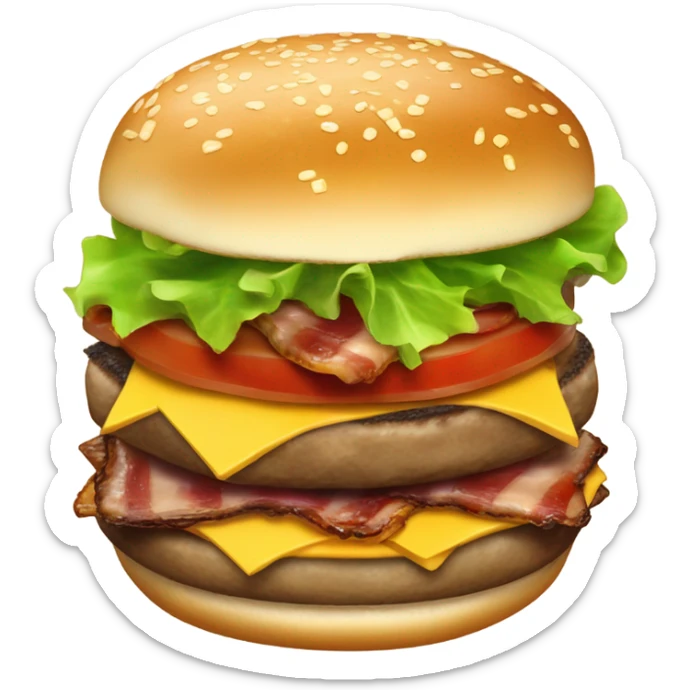 Burger sticker