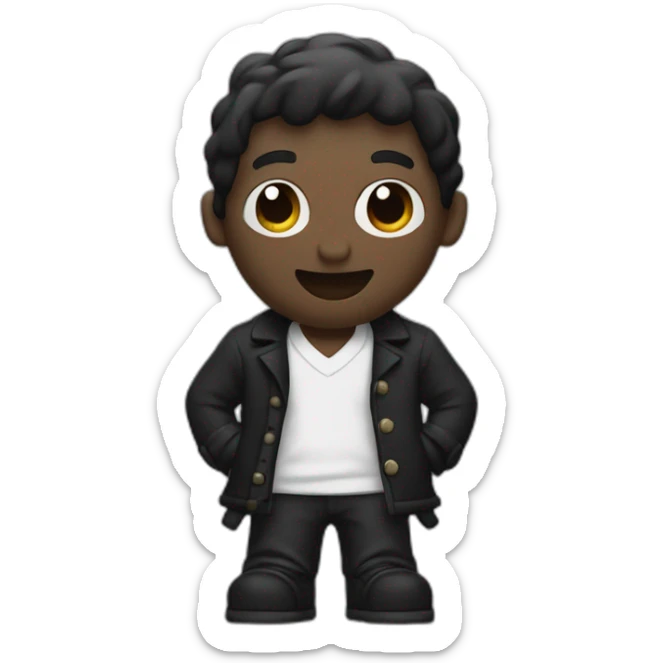 homme noir avec chaîne autour du pied qui cherche du cotton sticker