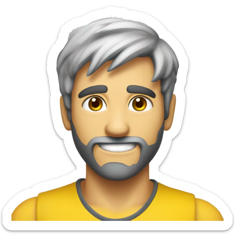 emoji amarelo a sorrir de extrema adrenalina com veias na testa e a deitar fumo das narinas sticker