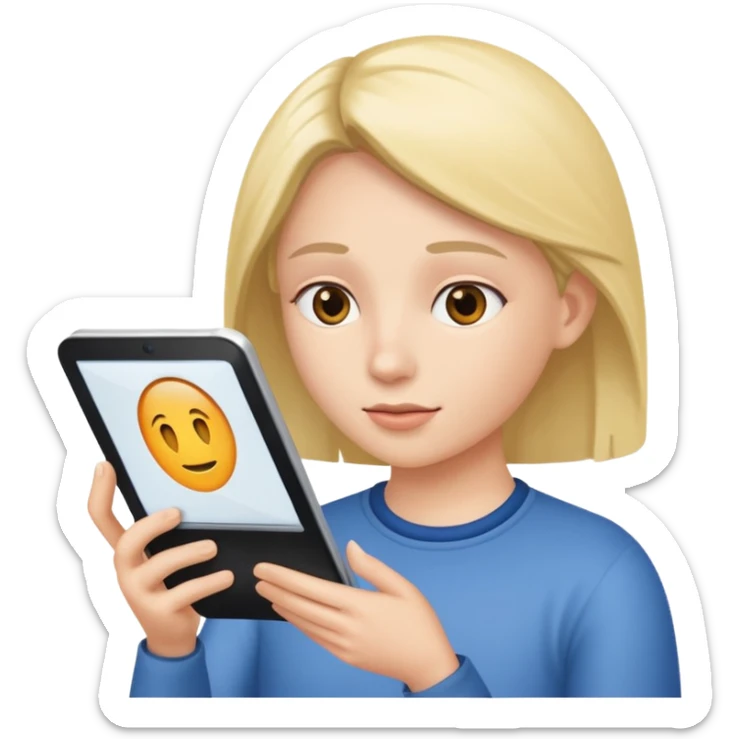 reading screen sticker