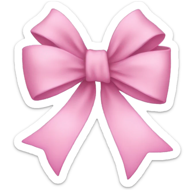 Aesthetic bow sticker