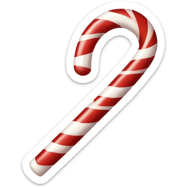 Candy cane sticker