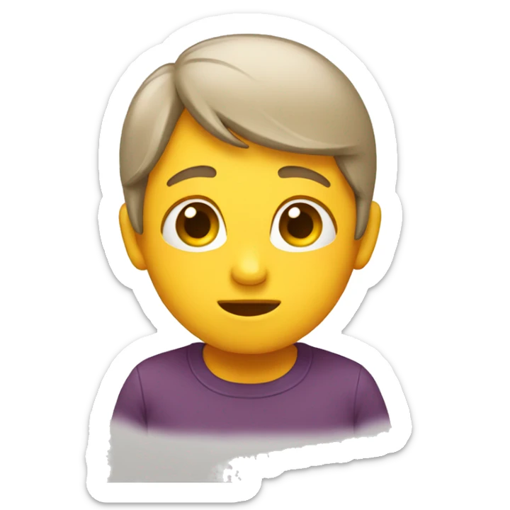 Shy emoji  sticker