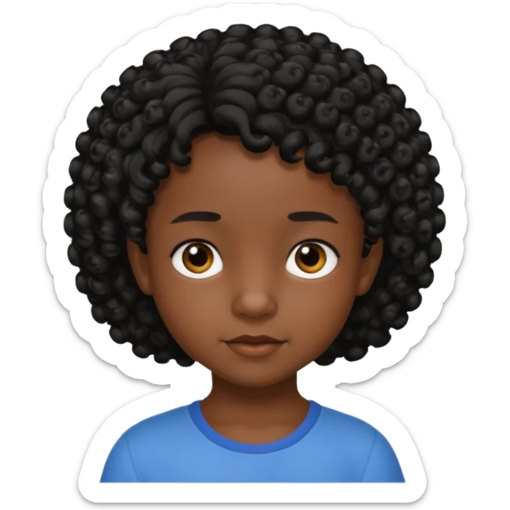 HZME A UN NIÑO OSCURITO DE PIEL CON EL PELO COROT PERO RIZADITO Y DE6 AÑOS sticker