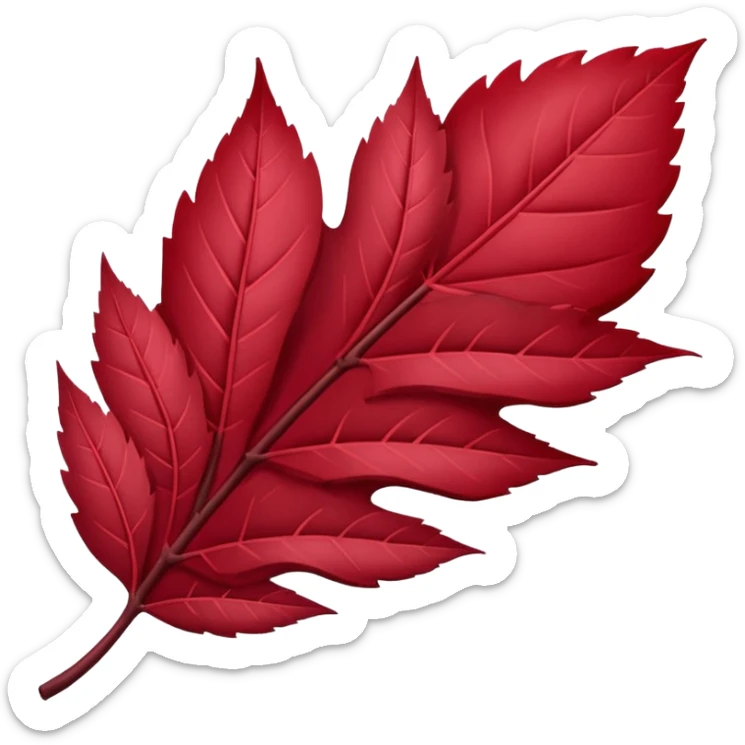 HAZ UN planificador de lista de objetivos en color vinotinto/rojo carmesí brillante, con hojas blancas sticker