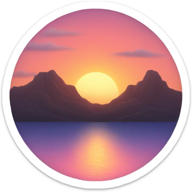 SUNSET sticker