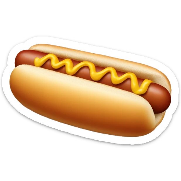 Hot dog sticker