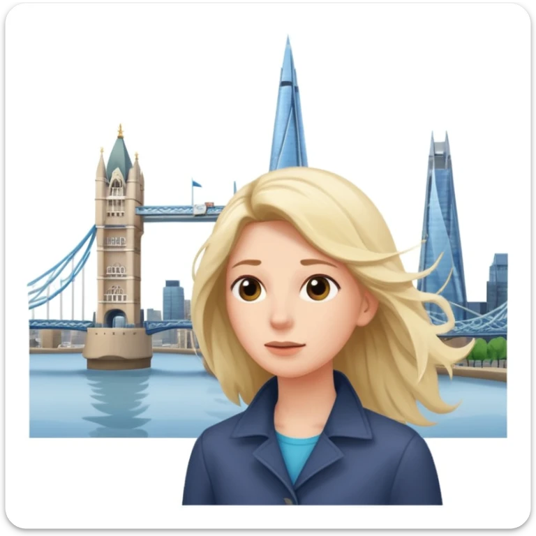 quelqu'un qui admire la vue depuis un point panoramique avec une ville avec des gratte ciel et Tower Bridge en contrebas
 sticker