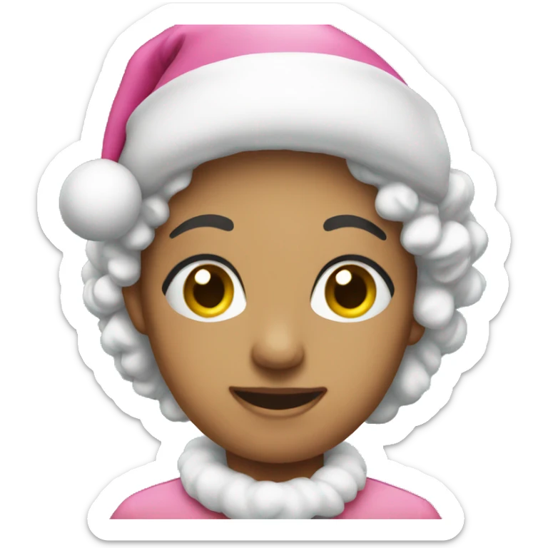 Pink christmas  sticker