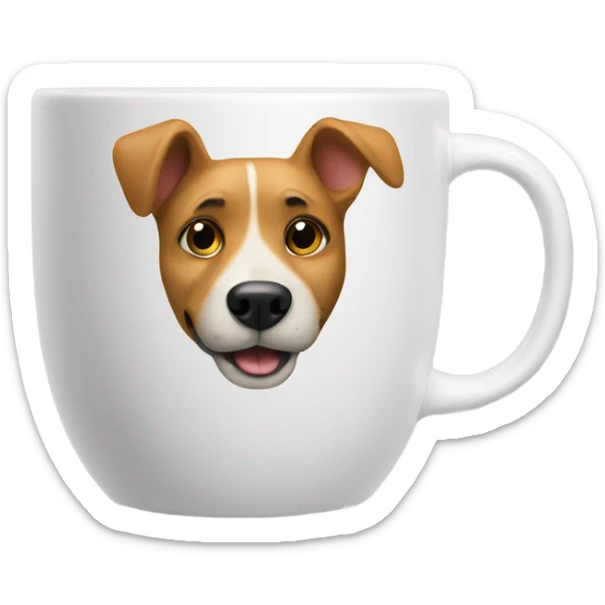 Dog cup sticker