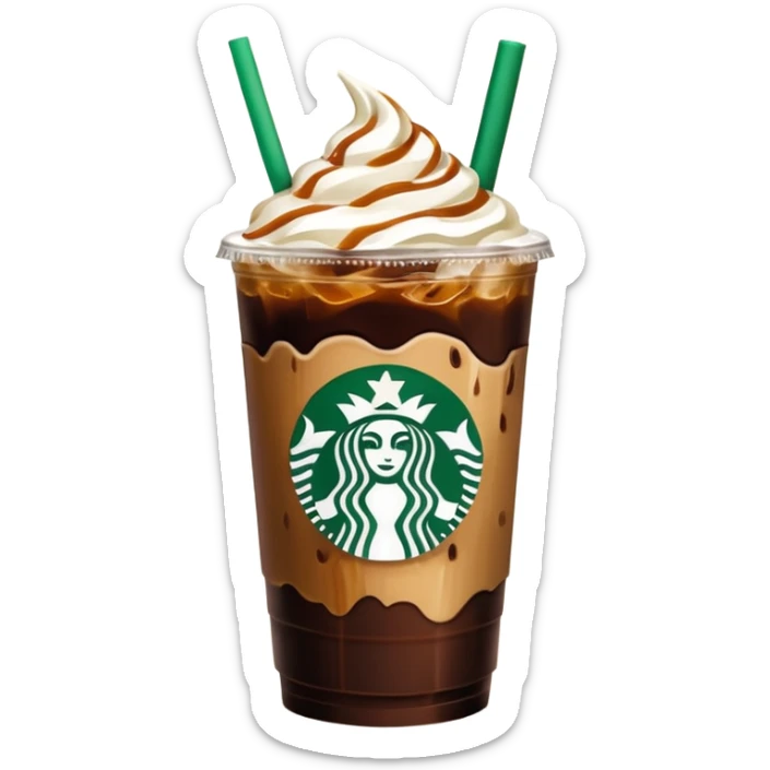 Starbucks iced coffee with Dubai chivalry bar with green filling and burn Khalifa  sticker