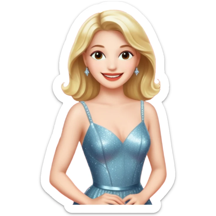 Charming, magnetic, center of attention without even trying. woman superstar in the spotlight on the red carpet
more dinamic emoji  sticker