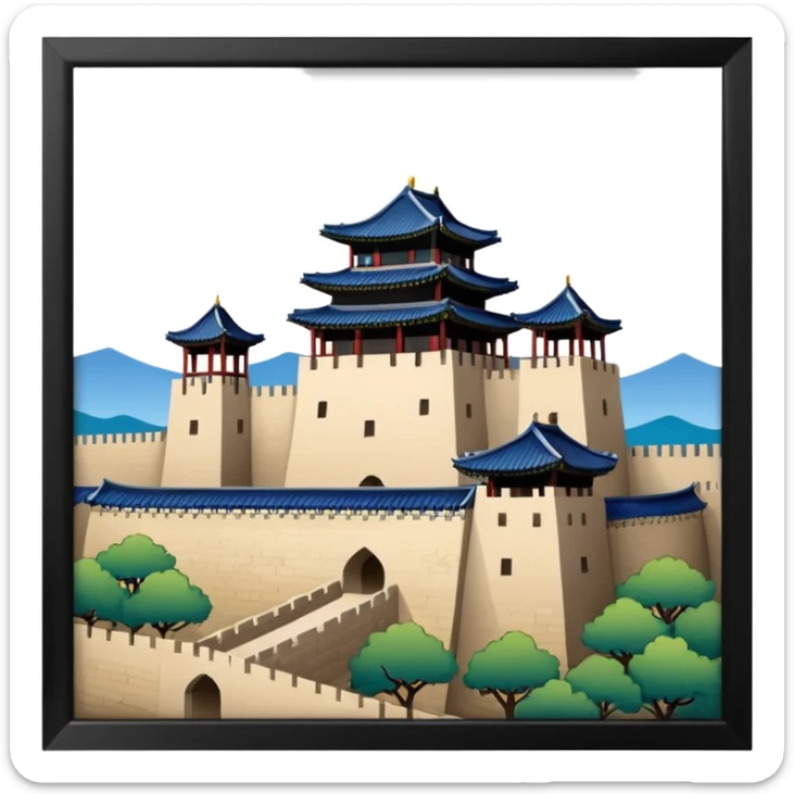 South Korea suwon Hwaseong Fortress Palace castle sticker