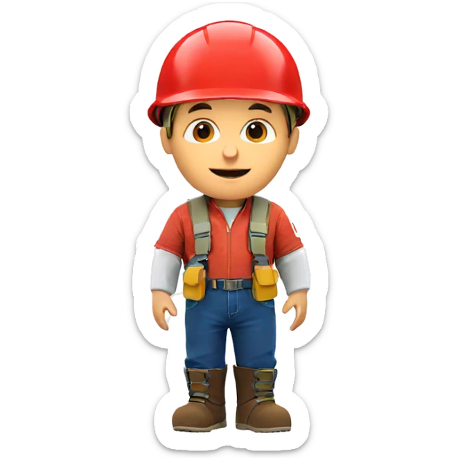 happy boy in helmet sticker