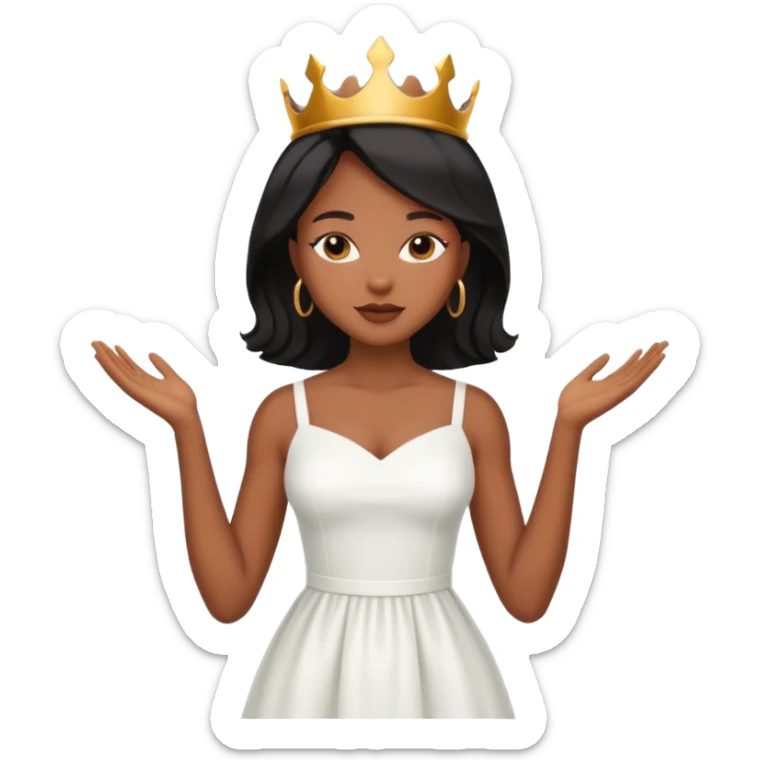 woman of God (black girl, super feminine and pretty) sticker