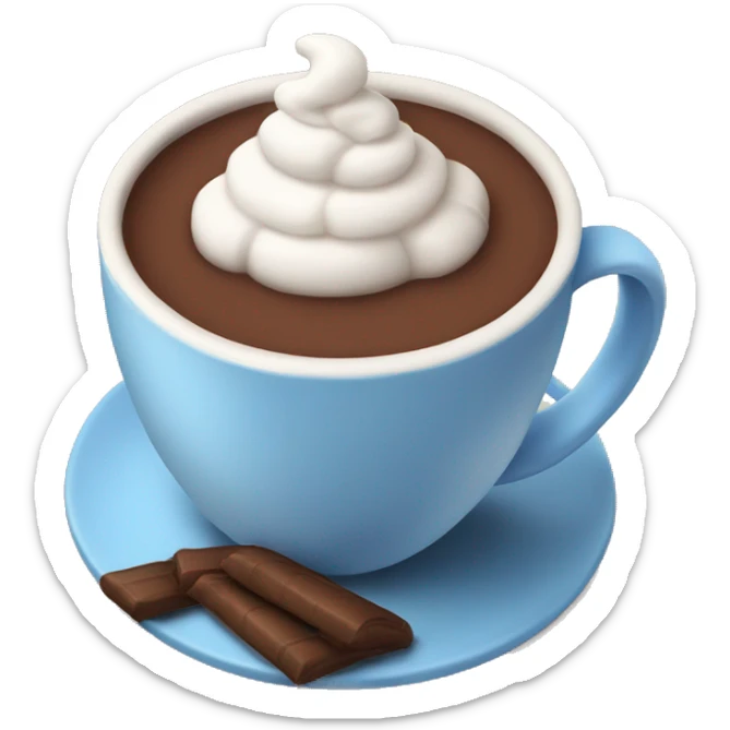 Hot cocoa sticker