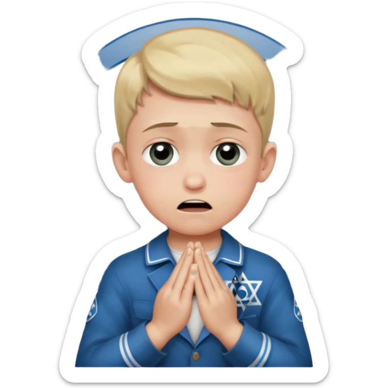budda crying while praying with floating nazi illuminati eye of raw around him while saying boy with an israel symble on his hand sticker