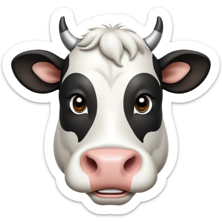 cinematic-noble-black-and-white-cow-portrait-emoji,-poised-and-regal,-with-a-large,-sturdy-build-and-a-striking,-well-groomed-coat-of-pure-black-accented-by-crisp-white-patches,-deep-set-soulful-brown-eyes,-simplified-yet-sharp-and-sophisticated sticker