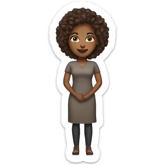 Brownskin woman sticker
