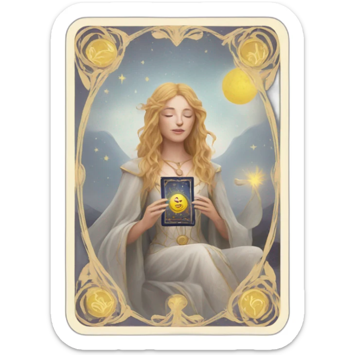 tarot cards sticker