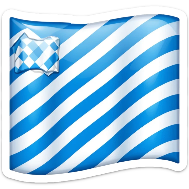 Bavarian flag A field of white and blue lozenges (diamonds) arranged diagonally. sticker