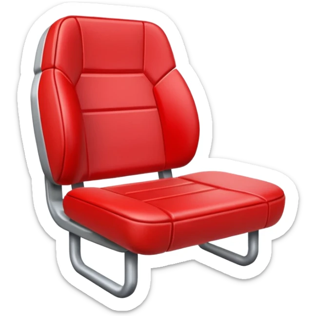 Generate an Airbnb category syle icon of a broken football seat sticker