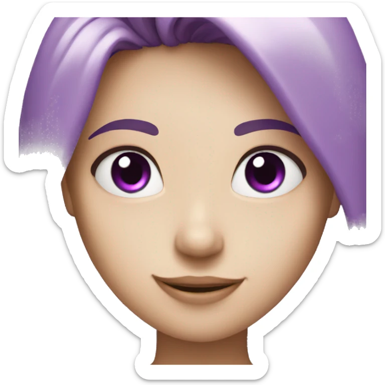 Violet heart sticker