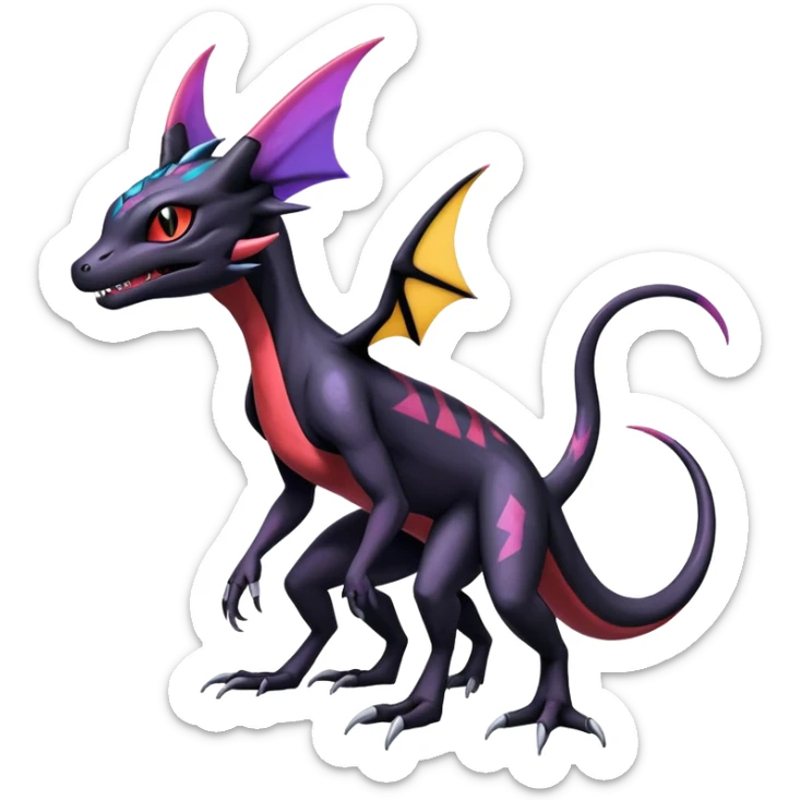 Salandit-Noibat-Noivern-Umbreon-Hybrid (Full body) sticker