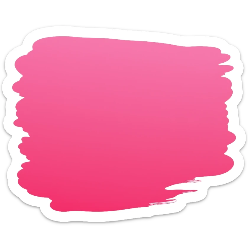 Pink color swatch sticker