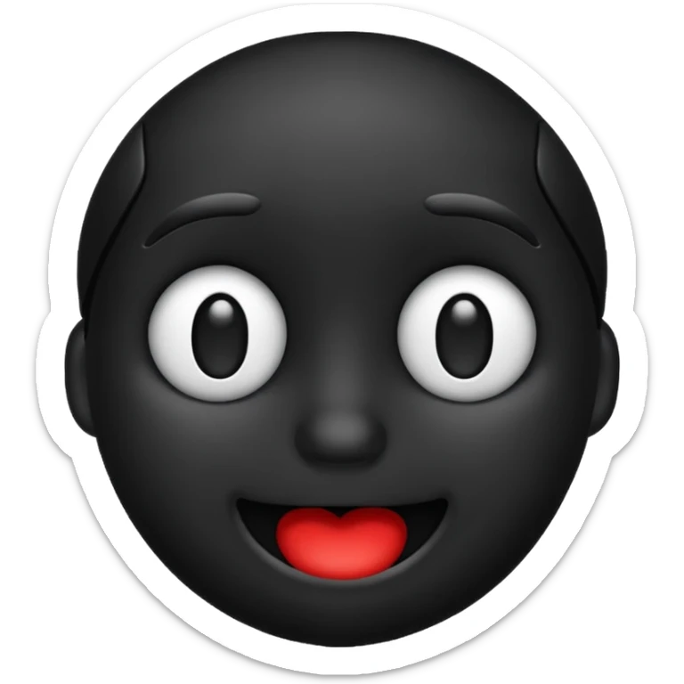 Черные эмоди sticker