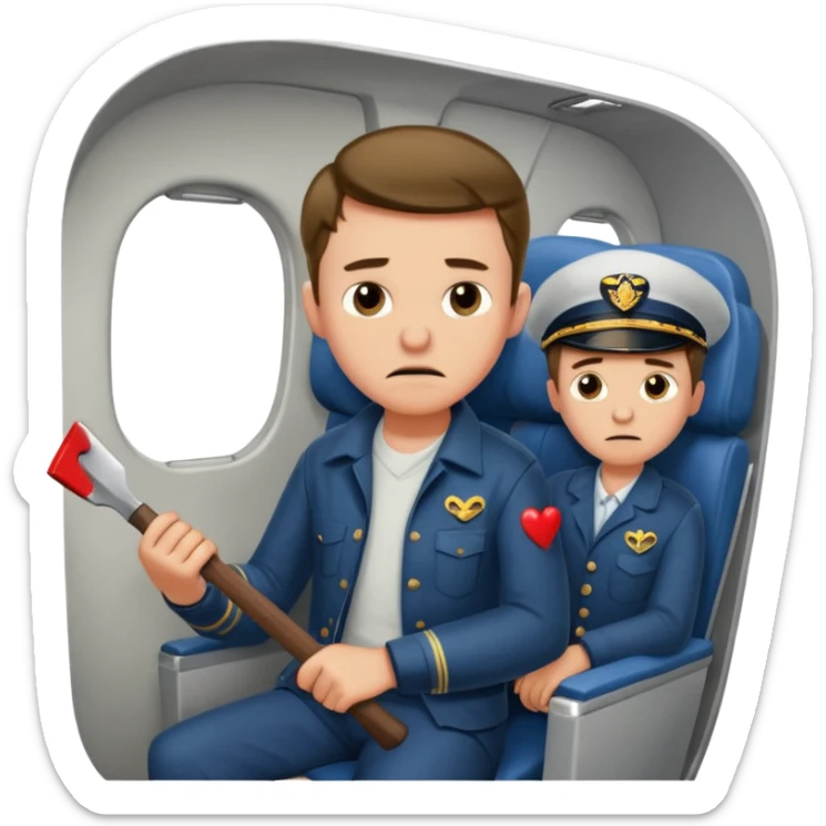 13 y/o Brian robeson at the beginning of Hatchet
struggling with his parents' recent divorce and harboring . He is angry, self-pitying
He is carrying a hatchet
He is in a single-engine plane with a pilot who soon suffers a heart attack, leaving Brian to navigate the crash and his new, harsh reality. sticker