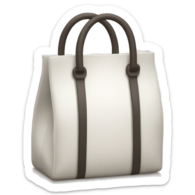 white bag  sticker