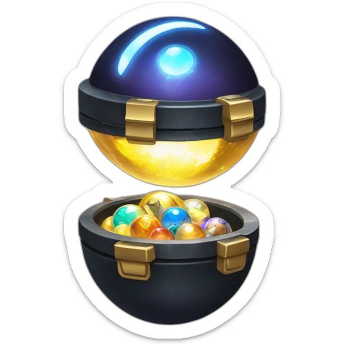 Pokemon Game LootCase Color Obsidian Rich Treasure Legendary Epic Pokeballs and Pokemons Inside this have Shiny Glow sticker