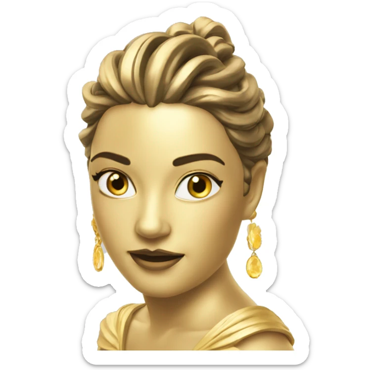 golden nymphe from TV Festival of Monte-Carlo sticker