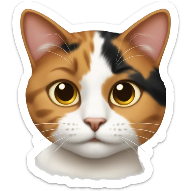 Calico cat sticker