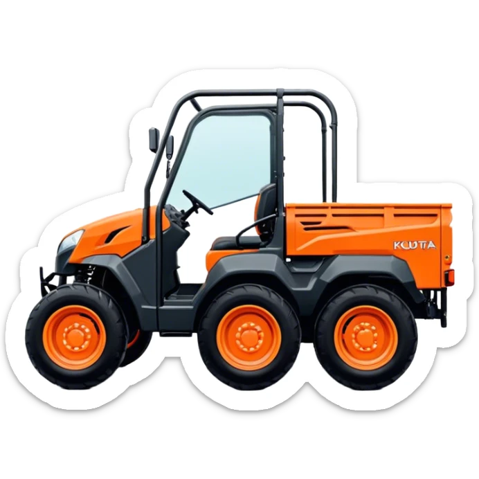 Farm Utility Vehicle (UTV) - Kubota RTV-XG850 (Model Year: 2021) (Iconic colour: Orange) sticker