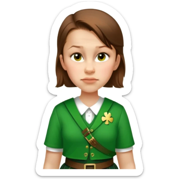 Wearing a Green Kilt sticker