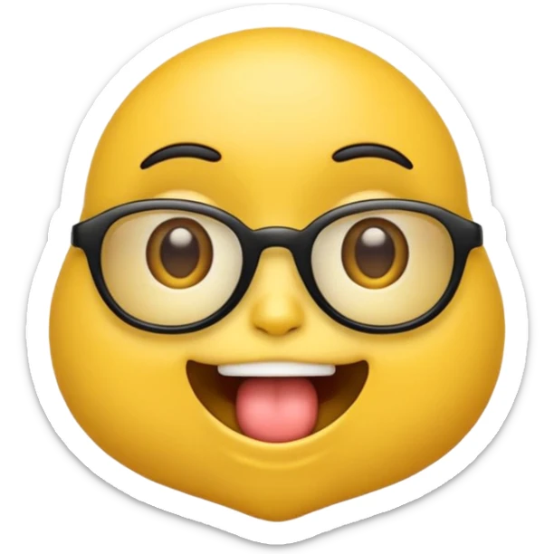 Fassa um emoji simples aquele da carinha amarelo de óculos escuro dando uma língua bem ofensiva e mostrando o dedo do meio da mesma forma.o óculos tem que ser escuro total. Faça com emoji simples aquele da carinha amarelo  sticker