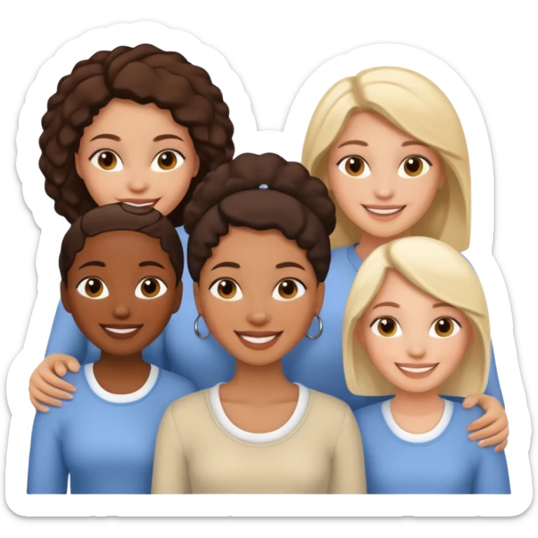 african american dad, african american and white mom, 10 african american and white sisters sticker