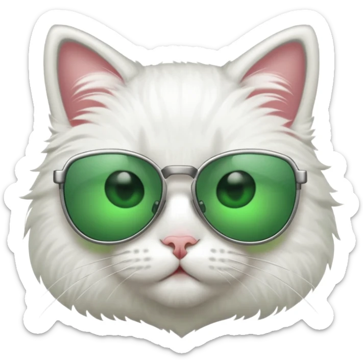 Cat with sunglasses sticker
