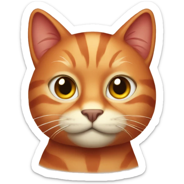 Red cat sticker
