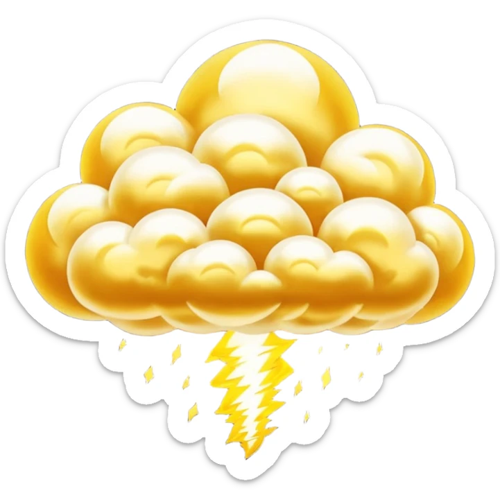 Nube voladora dorada de la serie de dragón ball, solo quiero la nube sticker