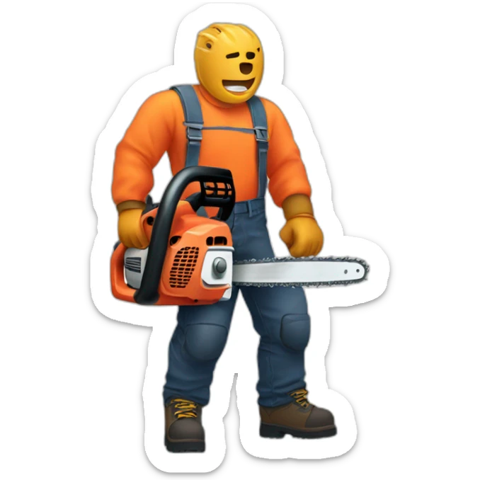 chainsaw sticker
