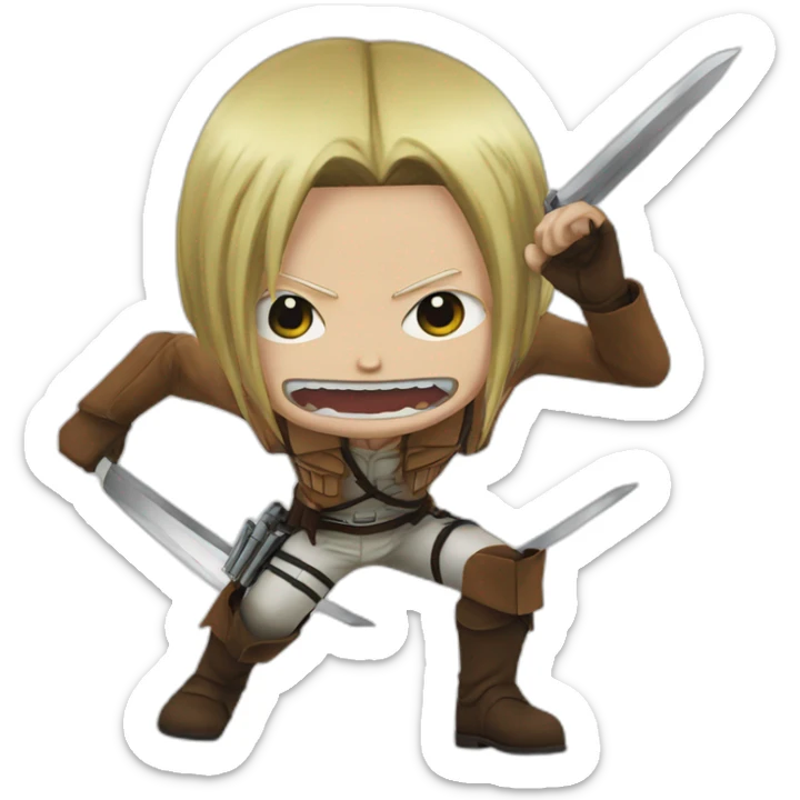 Attack on titan sticker
