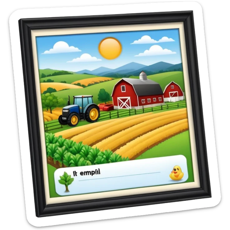 farm in id card sticker