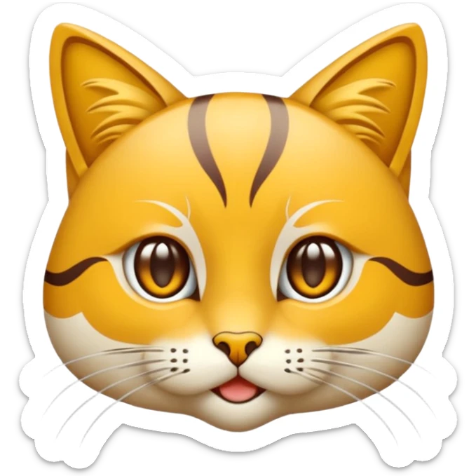 Elinde bicak olan caliko cinsi bir kedi tasma vs hiç bir sey olmasın üstünde bıçağı elinde tutsun gözleride bal rengi sticker