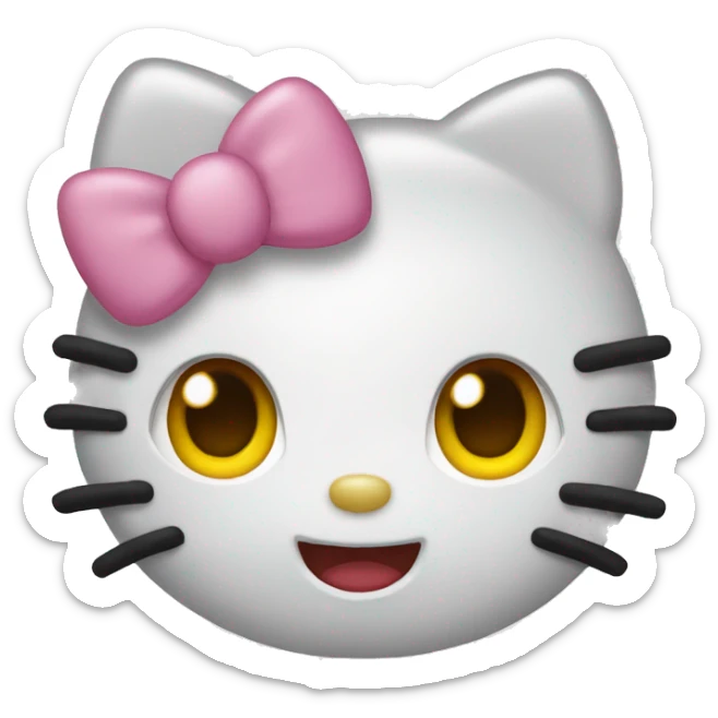 Hello kitty emoji sticker
