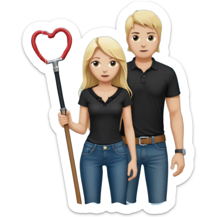 Bdsm male dominant wearing jeans black T-shirt and holding a flogger watching from outside blonde long hair sub with a collar showering with suds all over her sticker